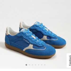 Sam Edelman Blue Suede Sneakers